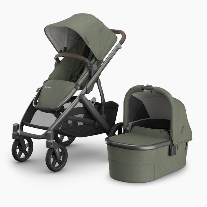 fold uppababy vista with bassinet Uppababy Vista V3 stroller + Bassinet V3 – Hazel & Fawn
