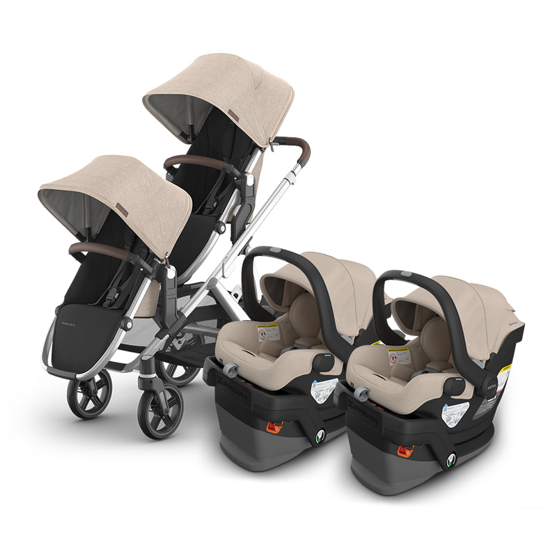 declan oat melange vista v3, rumbleseat v3, mesa v3 uppababy family travel system
