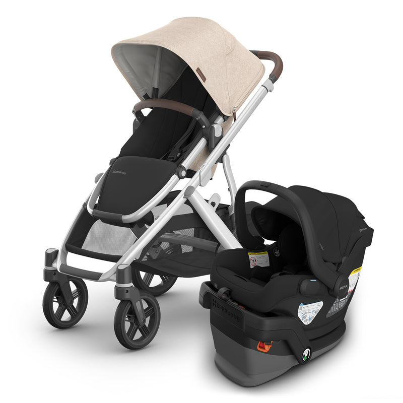 vista v3 declan and mesa v3 in jake black infant car seat by UPPABABY
