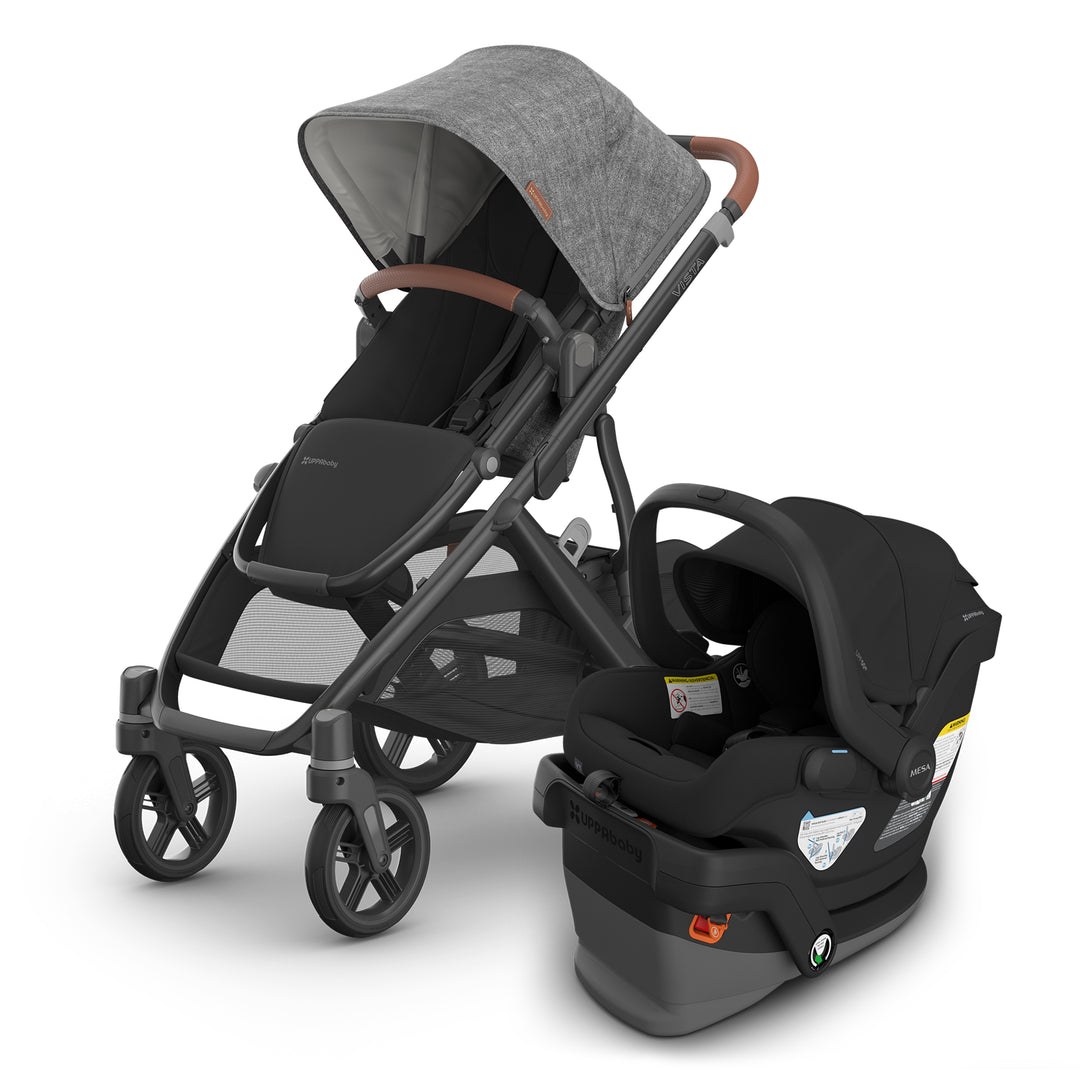 uppababy family travel system mesa v3 and vista v3 greyson + jake