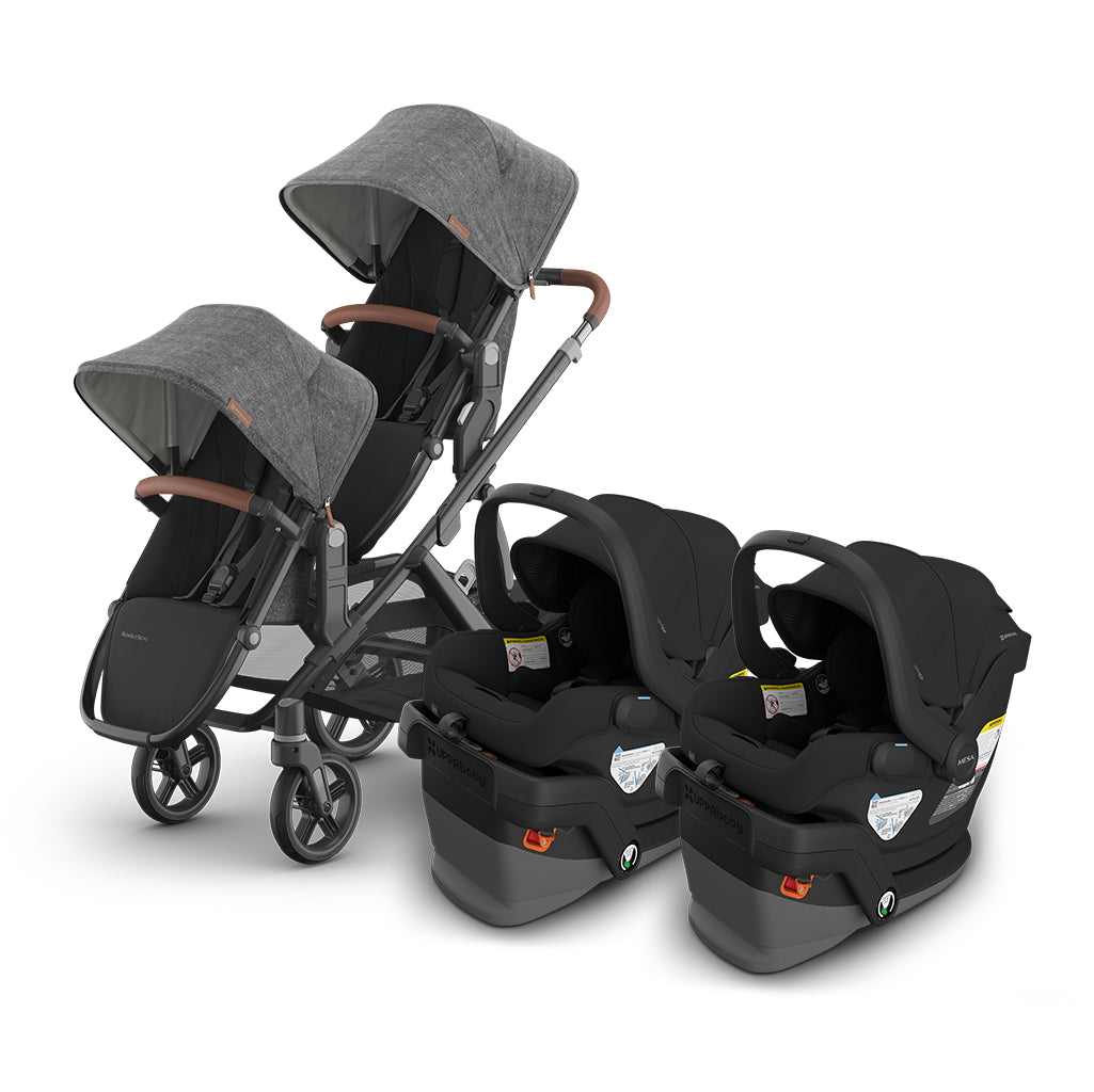 UPPAbaby greyson and jake travel system for families vista v3 mesa v3