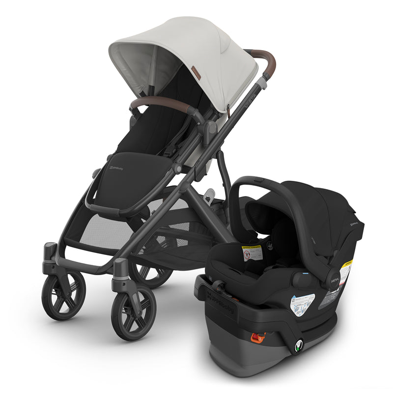baby travel system by UPPAbaby mesa v3 and vista v3 car seat stroller combo