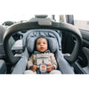 Close up of baby in the Mesa V2 infant carseat.