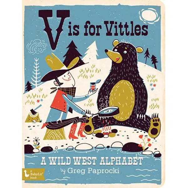 gibbs smith v is for vittles alphabet board book for babies