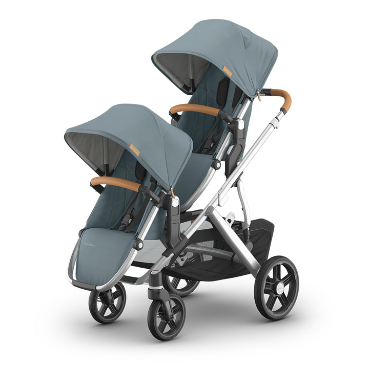 uppababy double stroller system for family uppababy vista v3 in callum stone blue