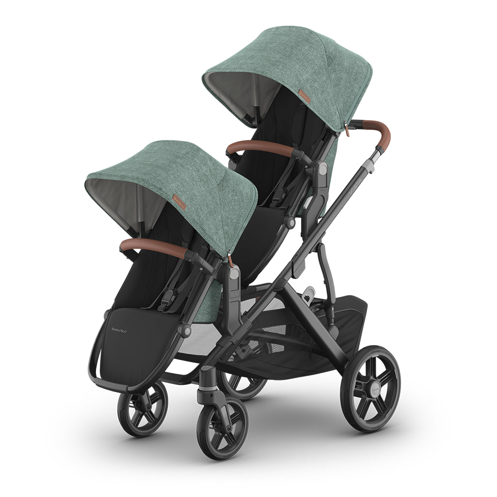 uppababy vista v3 in gwen for twins, double infant stroller