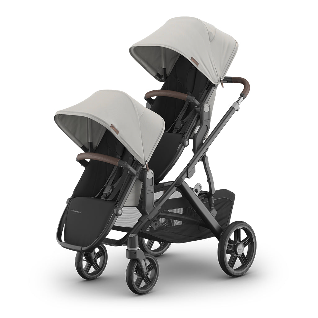 UPPA baby vista v3 double stroller two seats for babies in savannah pearl melange