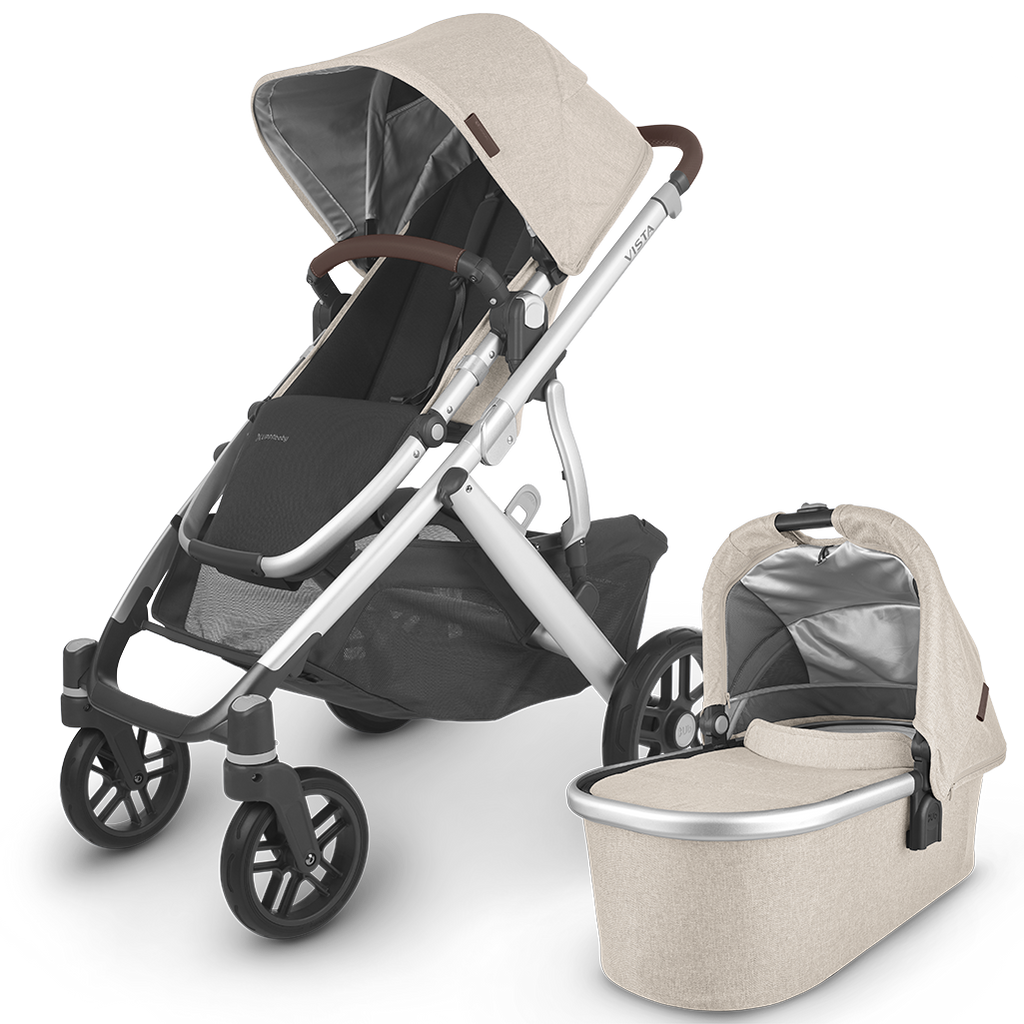 Uppababy Vista Stroller V2 with Bassinet Accessory in Declan