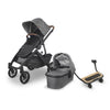 Uppababy Vista stroller with sibling piggy back in Greyson grey