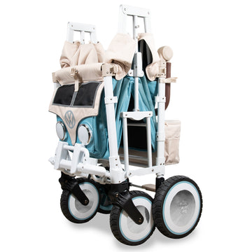 wonderfold volkswagen quad stroller wagon WonderFold VW4 Volkswagen Stroller Wagon Bondi Blue