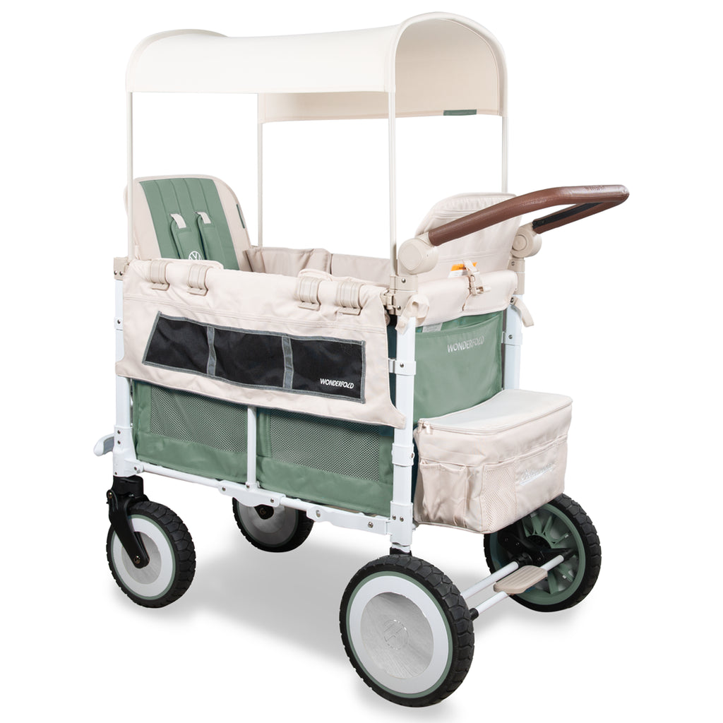 stroller wagon with adjustable handlebar