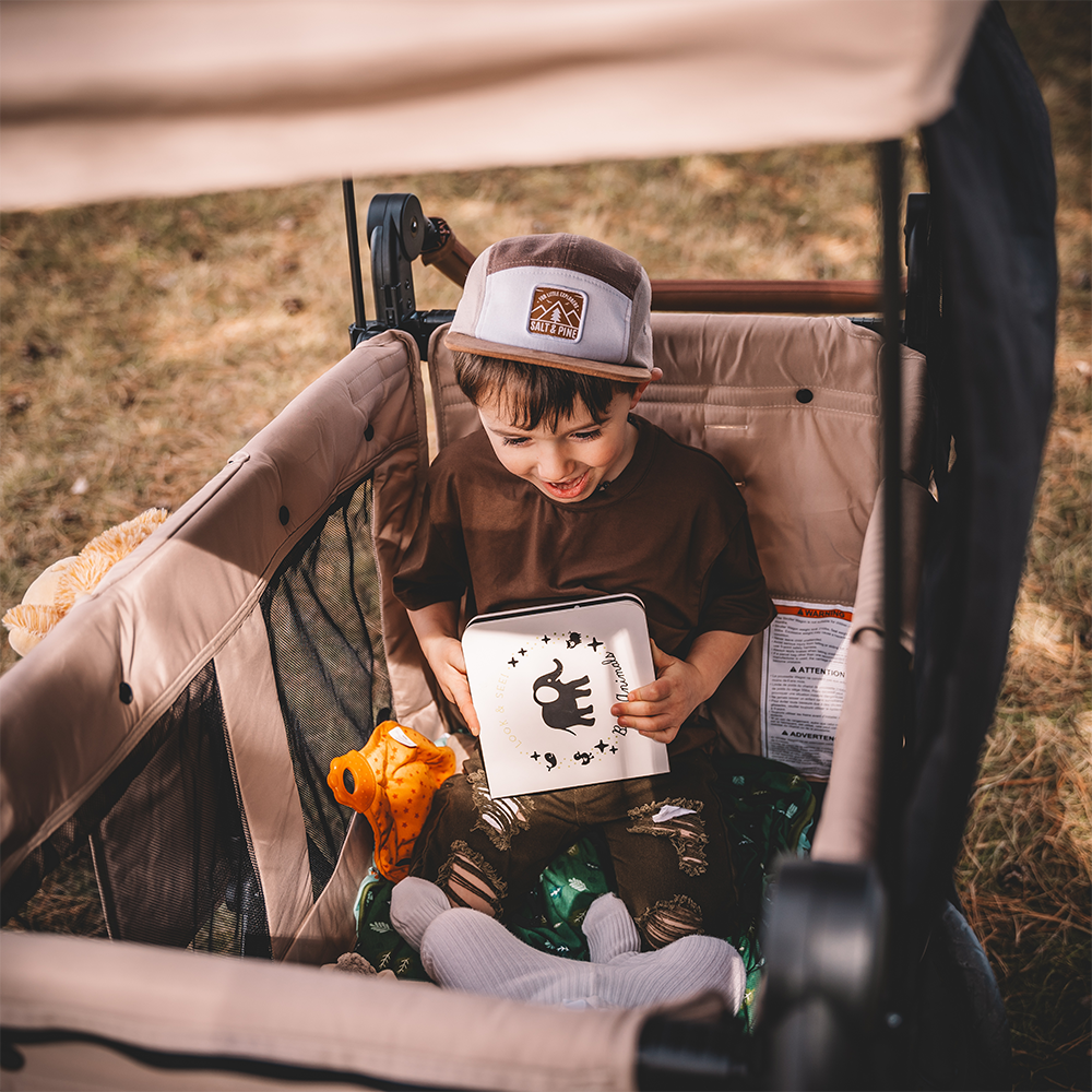 Keenz Vyoo Wagon Stroller in Mocha Lifestyle