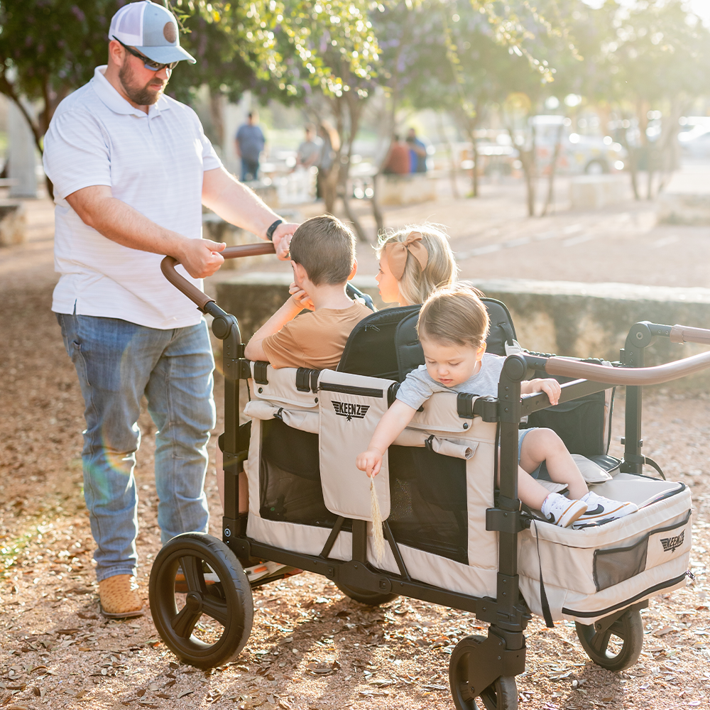 Keenz Vyoo Best Stroller Wagon with 5 different seating positions. 