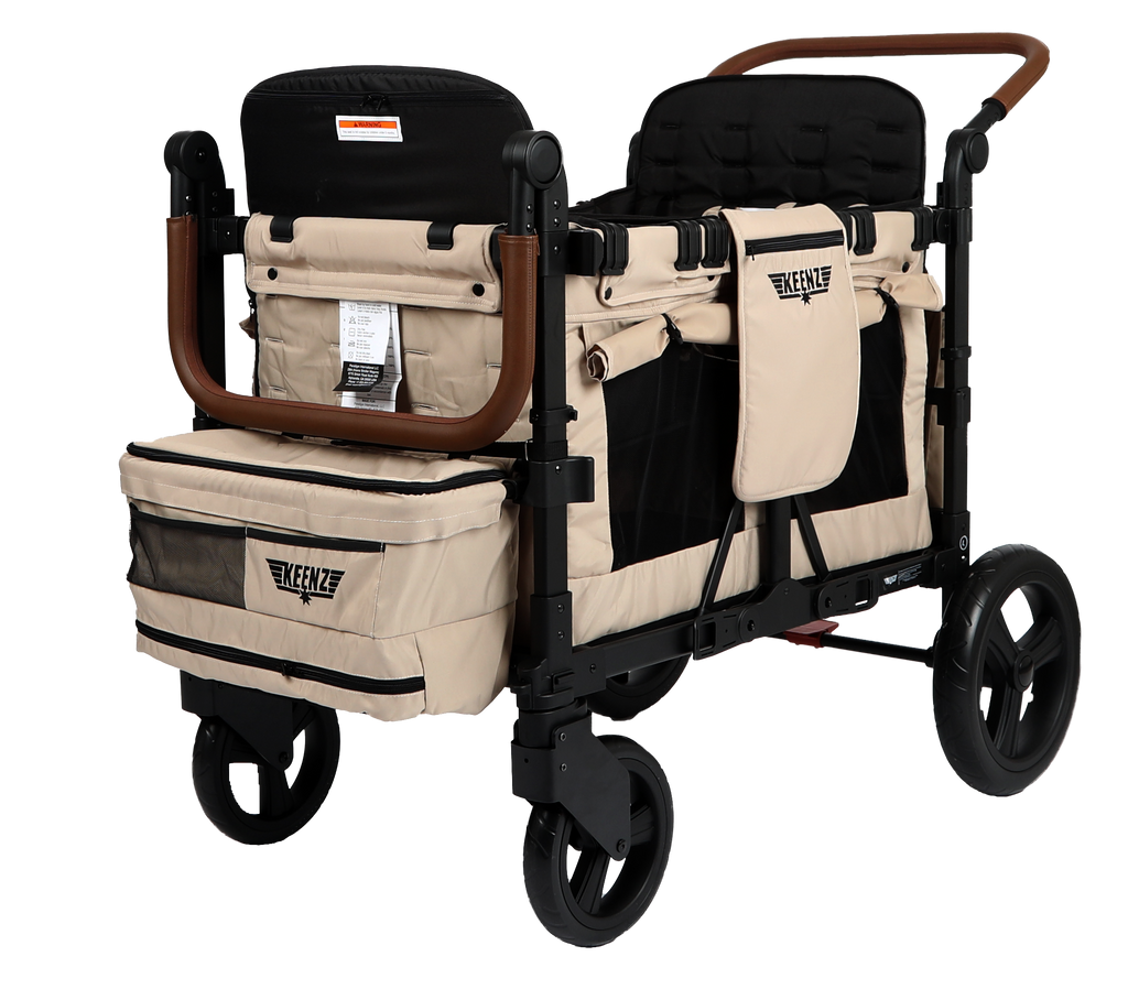 Keenz Vyoo baby wagon stroller with four seats in mocha