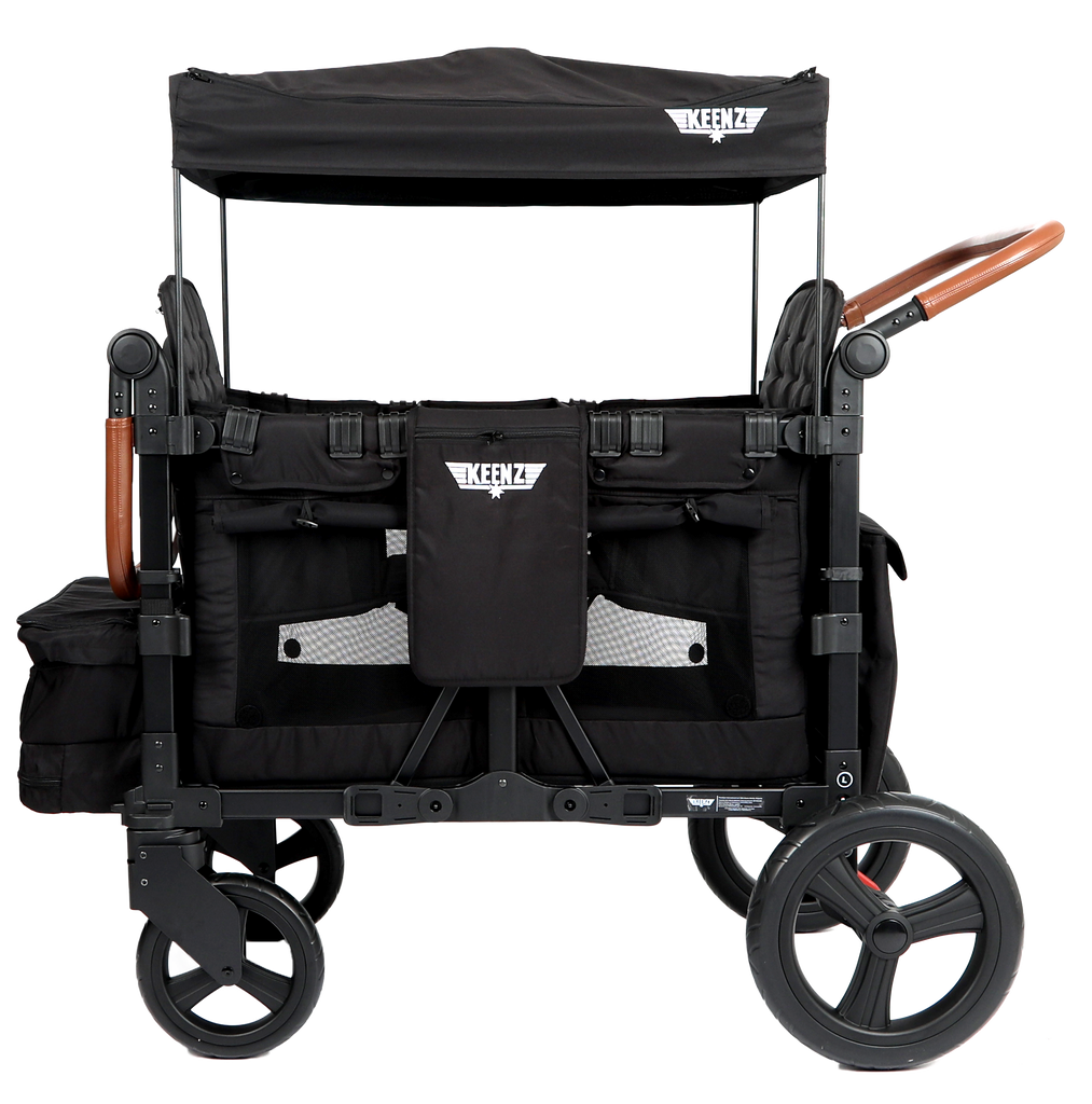 Keenz Vyoo Adaptable Four Seater Wagon Stroller in Black