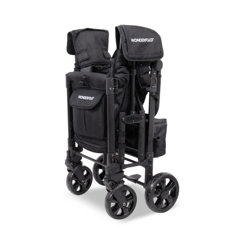 wonderfold w2 elite pro stroller wagon for infants stroller wagon for toddlers easy to fold cooler attached 