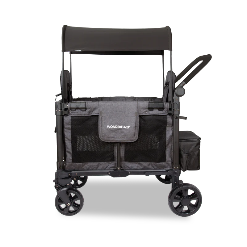 wonder fold elite pro stroller wagon charcoal gray all-terrain wheels cooler included 