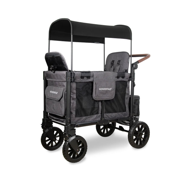 wonderfold W2 luxe pro in charcoal grey gray stroller wagon for babies stroller for toddlers stroller travel 