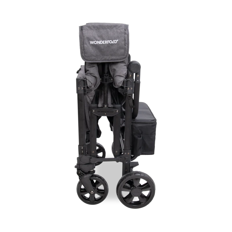 wonderfold elite pro stroller wagon for babies charcoal grey gray all terrain wheels travel with children aluminum frame