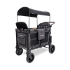 wonderfold w4 luxe pro stroller wagon charcoal gray all terrain wheels cooler zip bags 