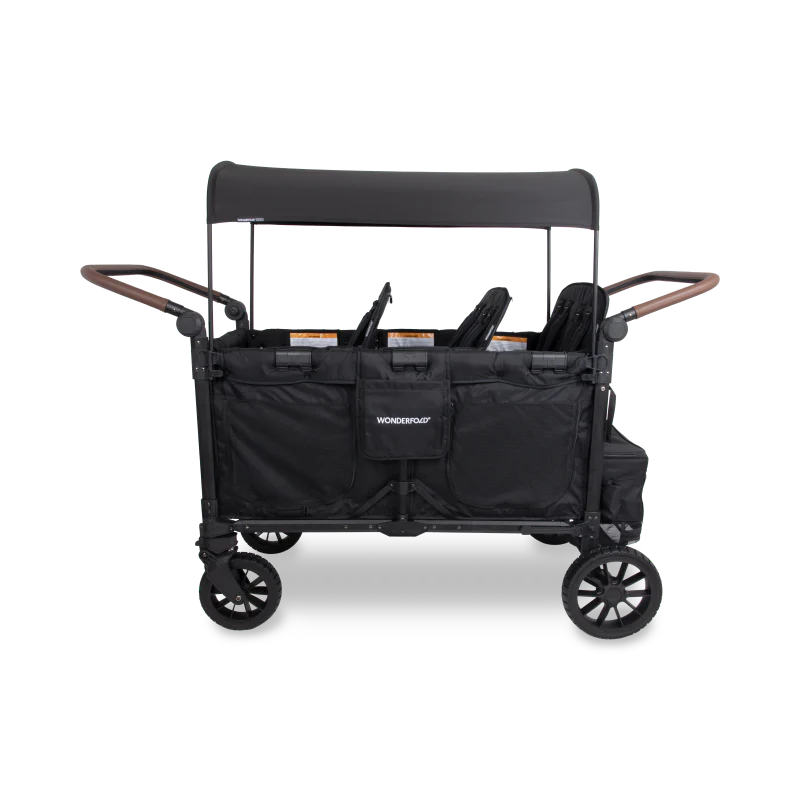 wonderfold w6 luxe pro stroller wagon storage zipper all terrain wheels attached cooler wonder fold 