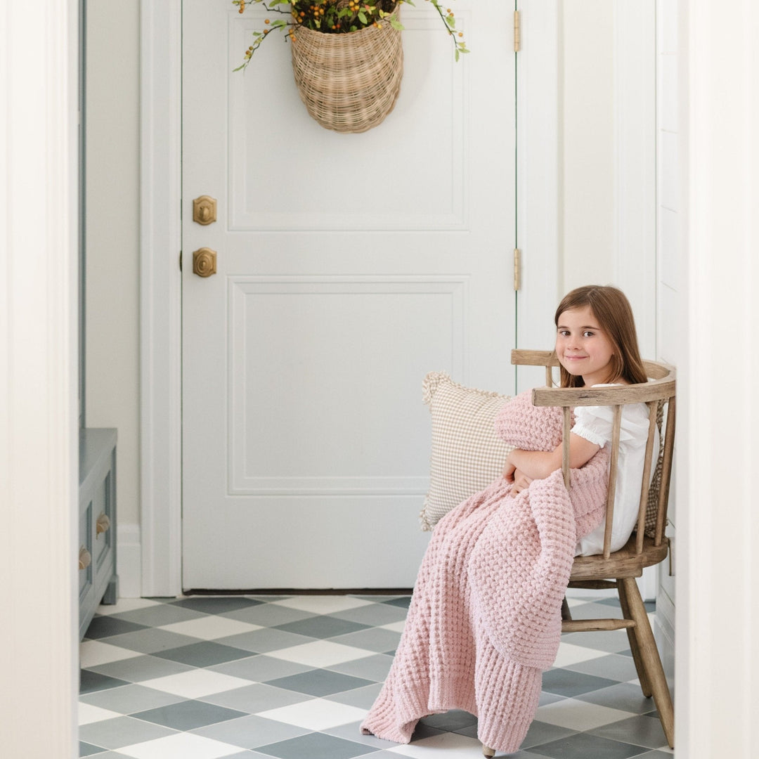 In Rosette, the Saranoni Waffle Knit Toddler Blanket delivers premium cozinessÑtruly one of the best baby blankets.