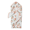 floral hooded bath towels for kids from little unicorn