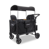 wonderfold w4 elite pro stroller four wheels for seater five-point-harness jet black cooler storage