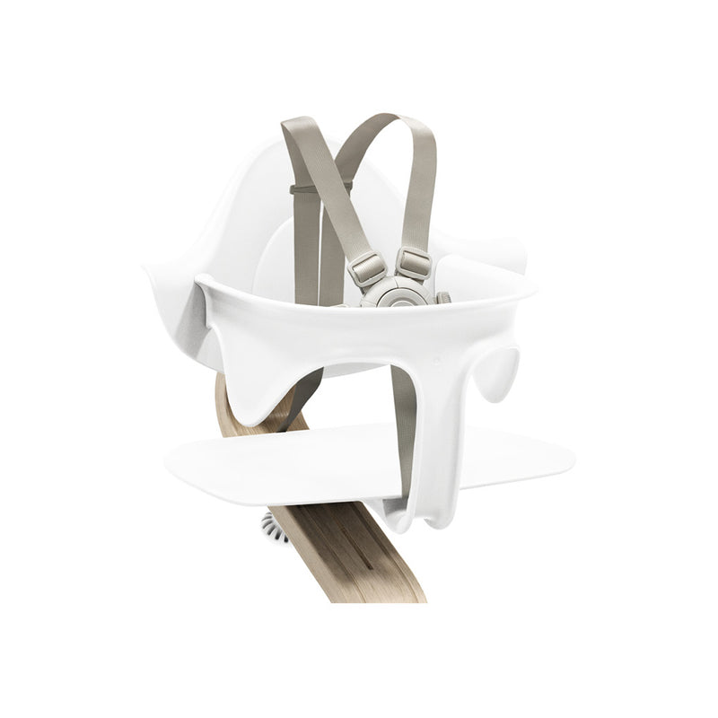 white natural stokke Nomi best high chair for baby