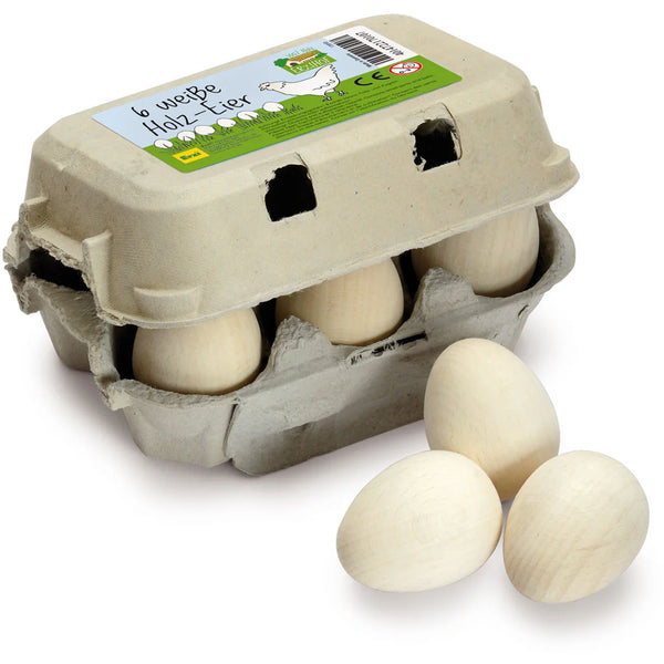 ezri wooden toy white egg carton