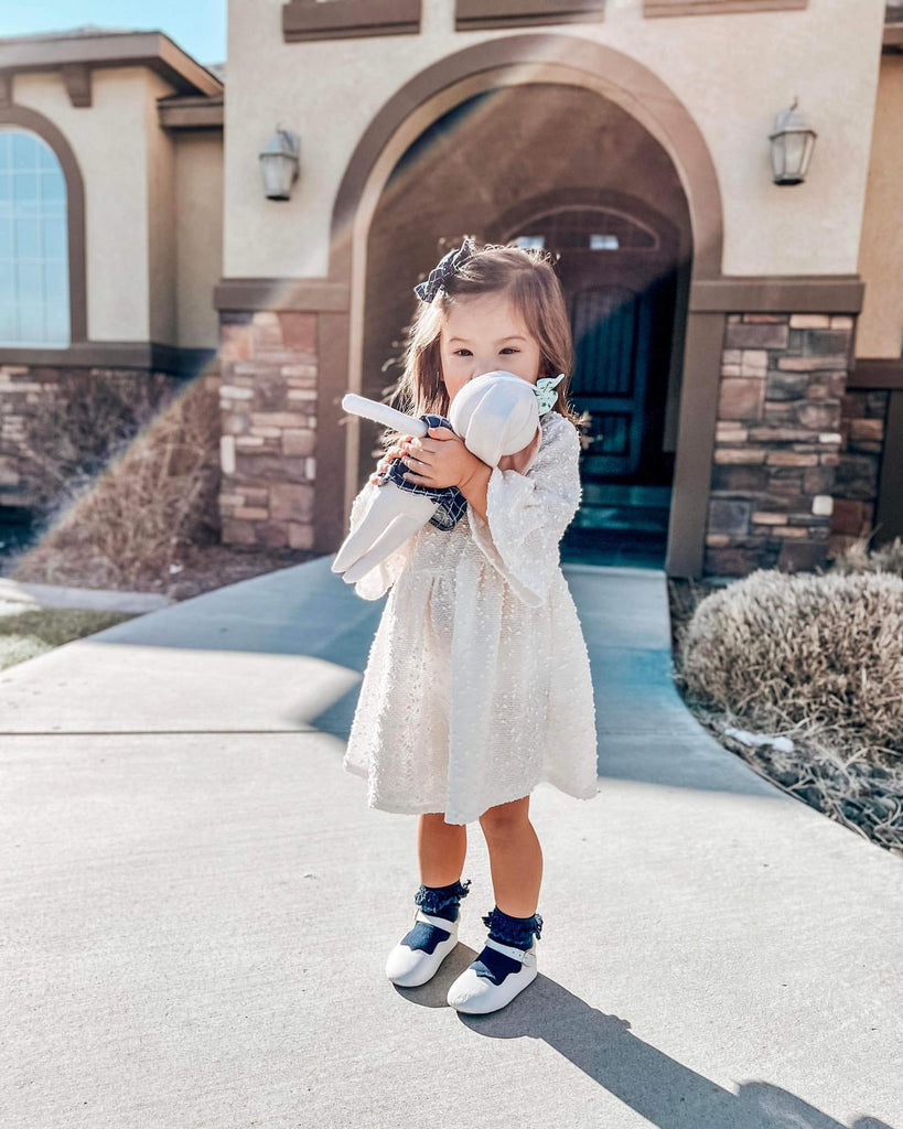 Little Love Bug White Olivia toddler shoes