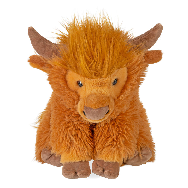 Cuddlekins Highland Cow by Wild Republic, soft shaggy cow plush for kids
