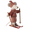 Maileg mouse winter sister ski set rose