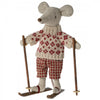 Maileg Mum Winter Mouse with Ski set  Doll