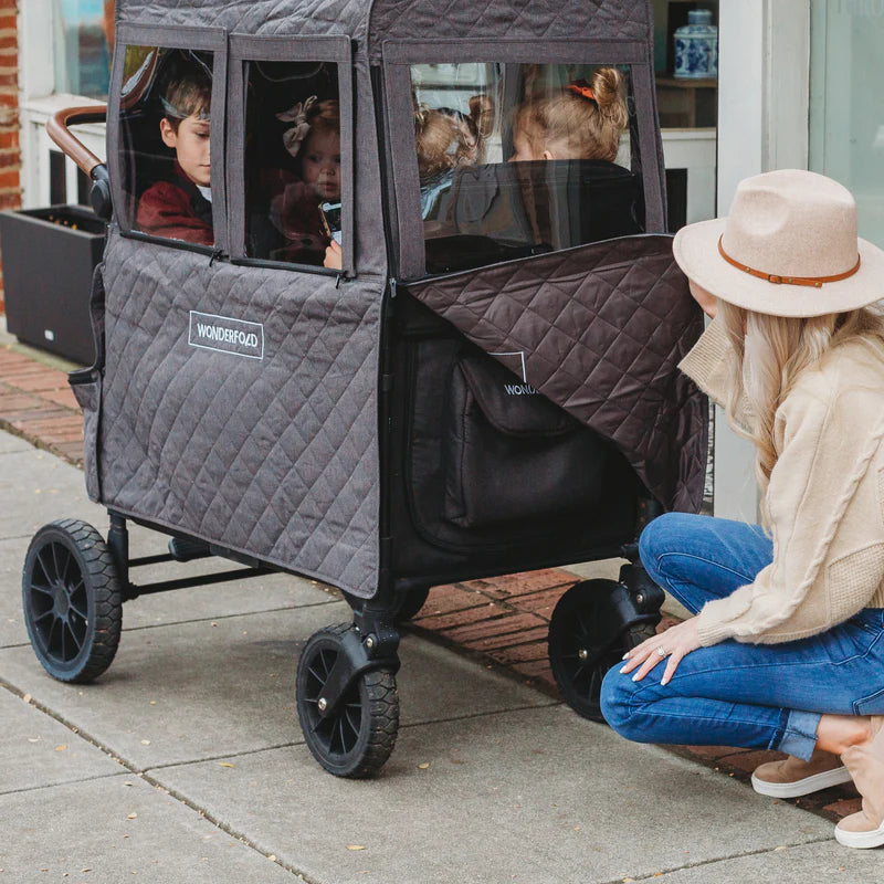 Reliable coverage from Wonderfold Cold Weather Shield for stroller accessories, perfect for cold and rainy days