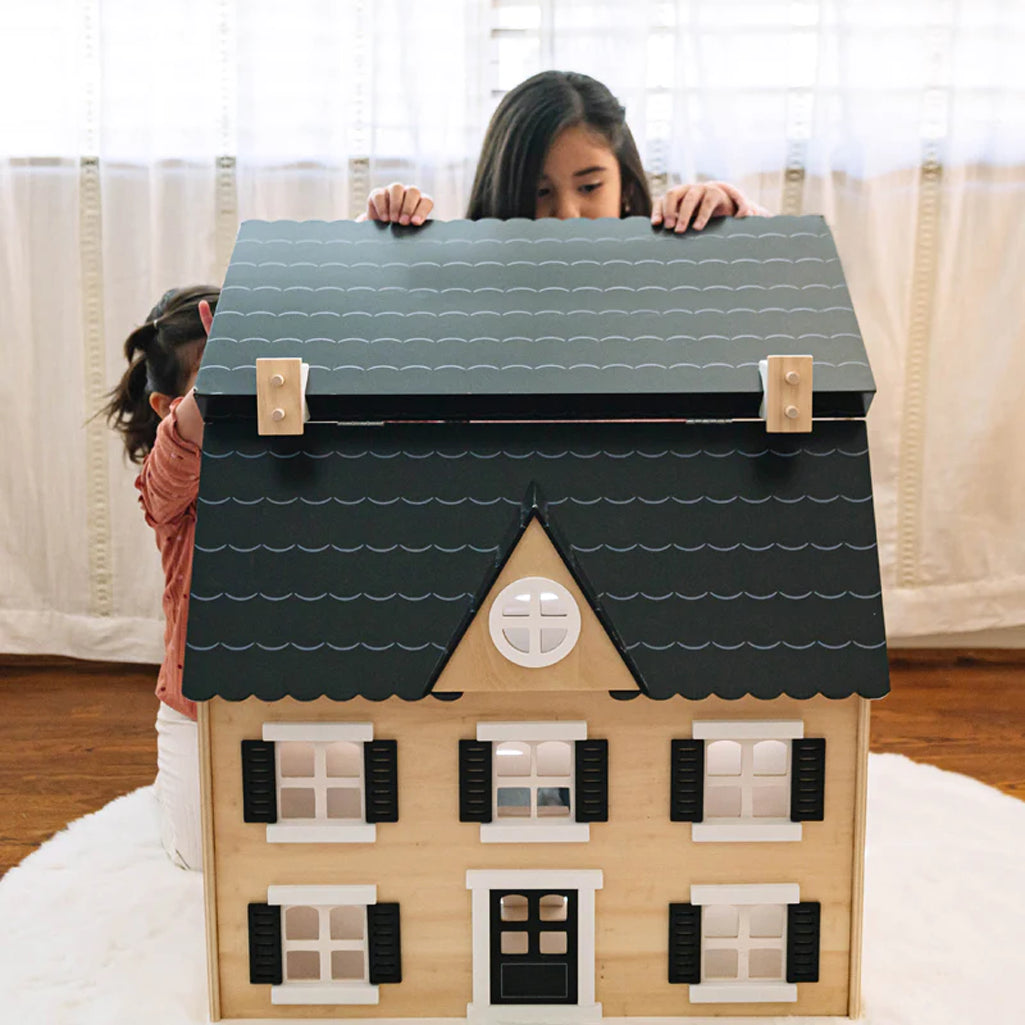 childrens large wooden wonder and wise two story doll house 