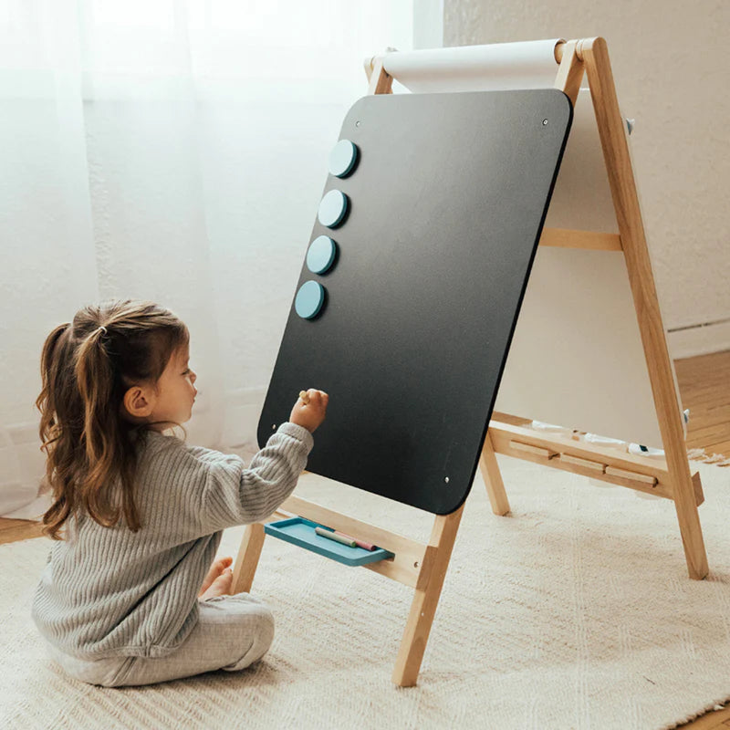 kids magnetic chalk board arts and crafts wonder and wise easel does it 