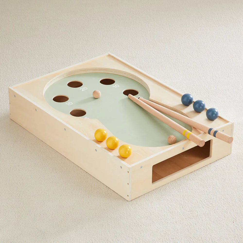 wooden kids pool table toy by wonder and wise