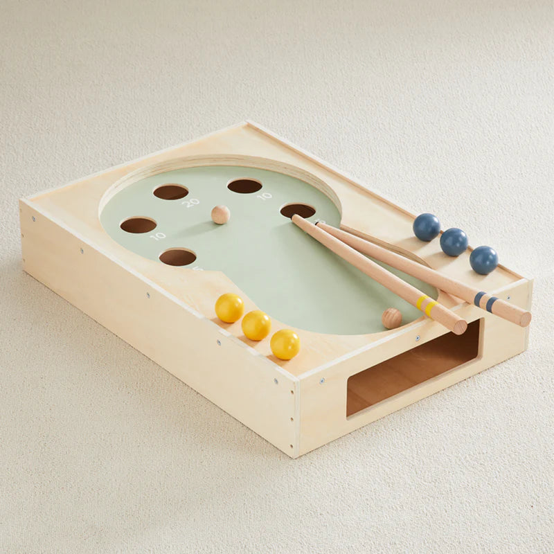wooden kids pool table toy by wonder and wise
