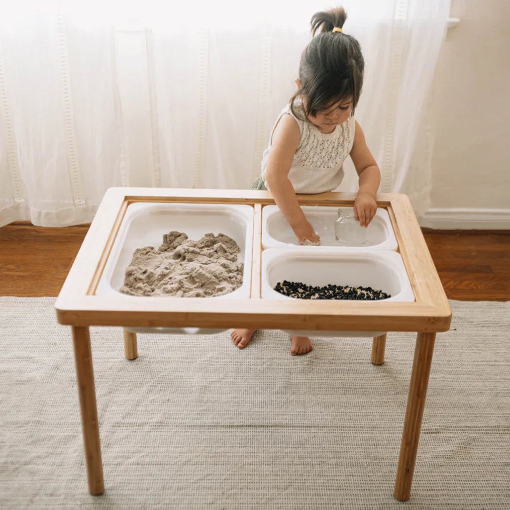 wise wonder baby learning table with separate for water and sand 