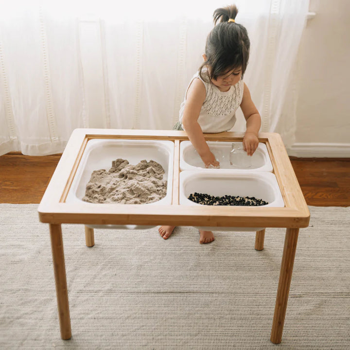 wise wonder baby learning table with separate for water and sand 