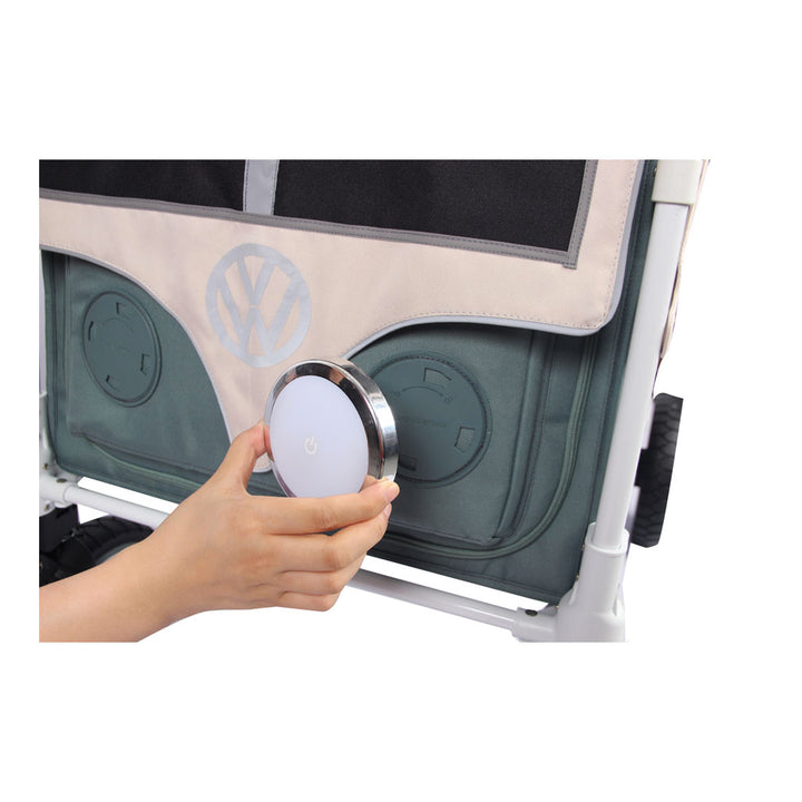 wonderfold VW wagon stroller for infant and toddler in sage green 