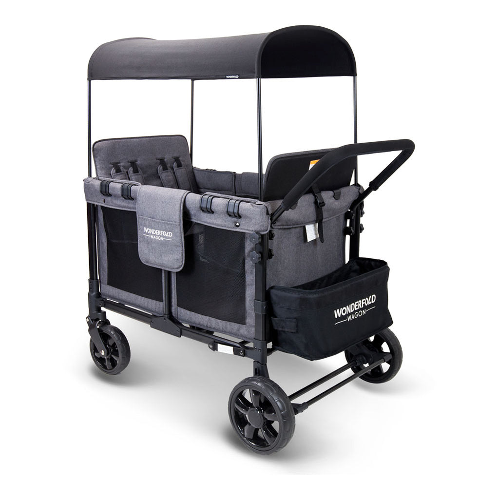 w4 wagon from wonderfold in charcoal gray with four seats