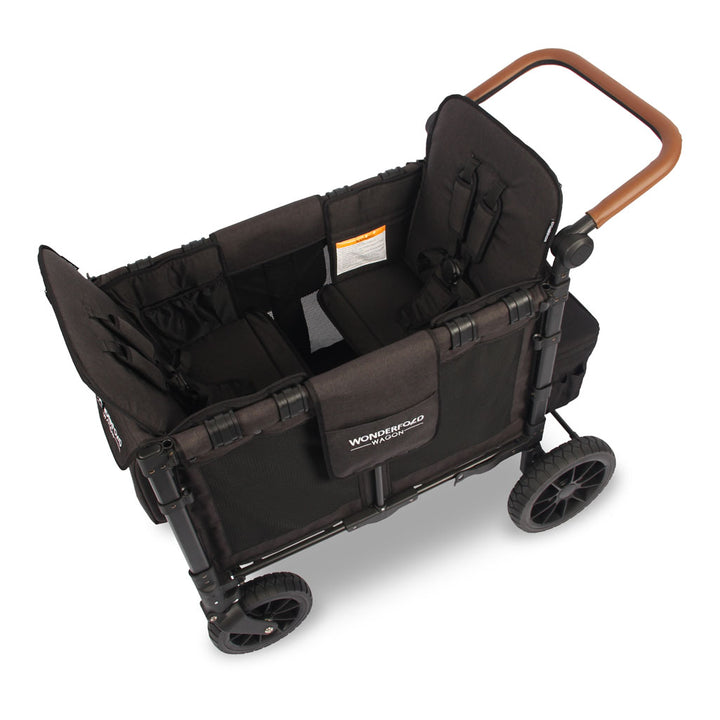 wonderfold kids stroller wagon for 2 w2 luxe in black
