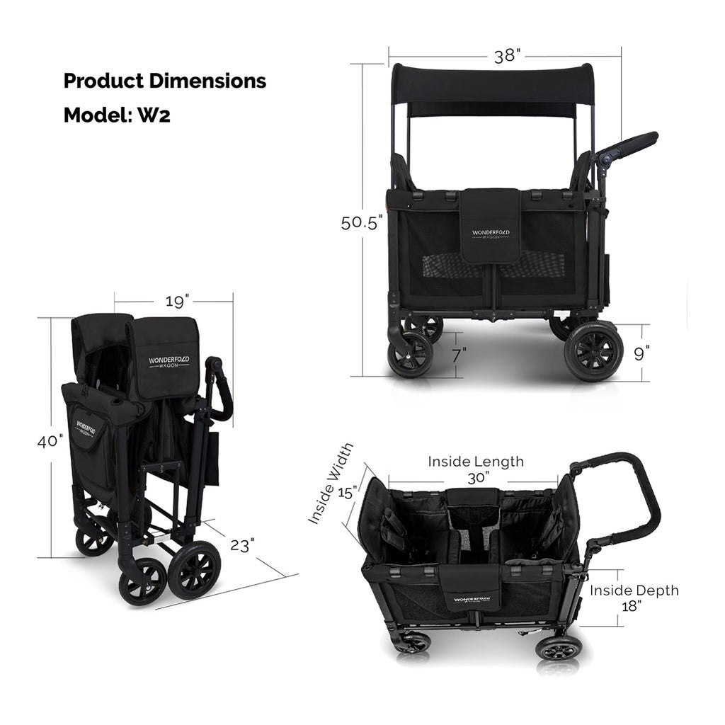 wonderfold wagon w2 measures