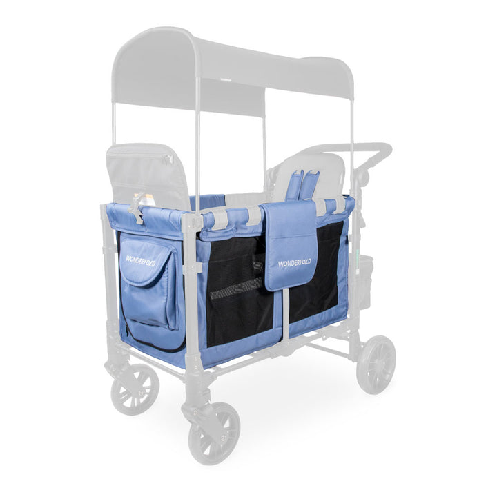 Elevate your stroller wagon with the Wonderfold Carriage Fabric in Storm Blue for W2 Elite Luxe.