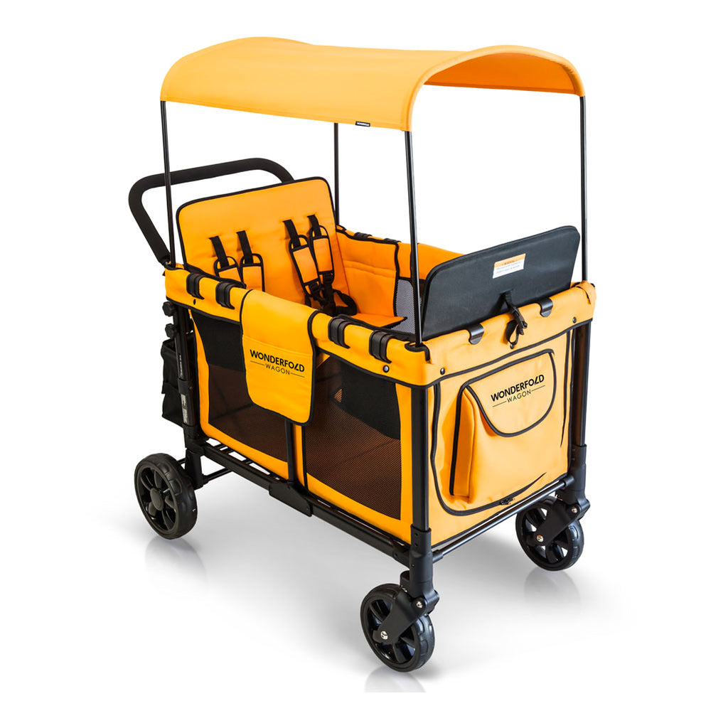 wonderfold wagon w4 sunset orange kids transport system