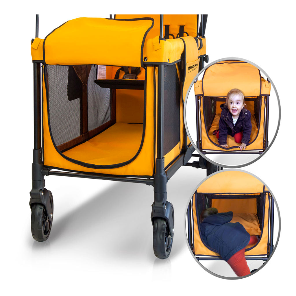 wonderfold sunset orange w4 kids wagon 