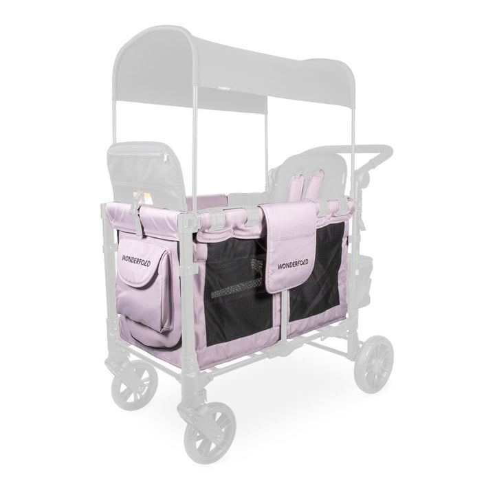 The Wonderfold W2 Elite Carriage Fabric in Lavender adds fresh style to any toddler wagon stroller.
