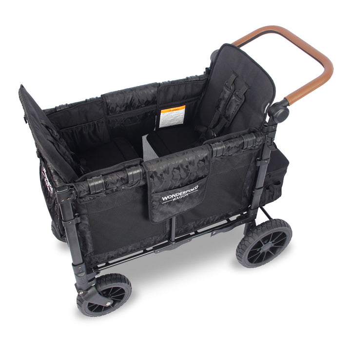 wonderfold kids stroller wagon for 2 in black cameo
